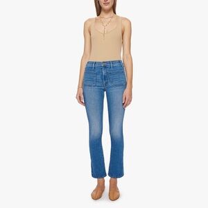 MOTHER The Patch Pocket Insider Ankle in Happy Pill